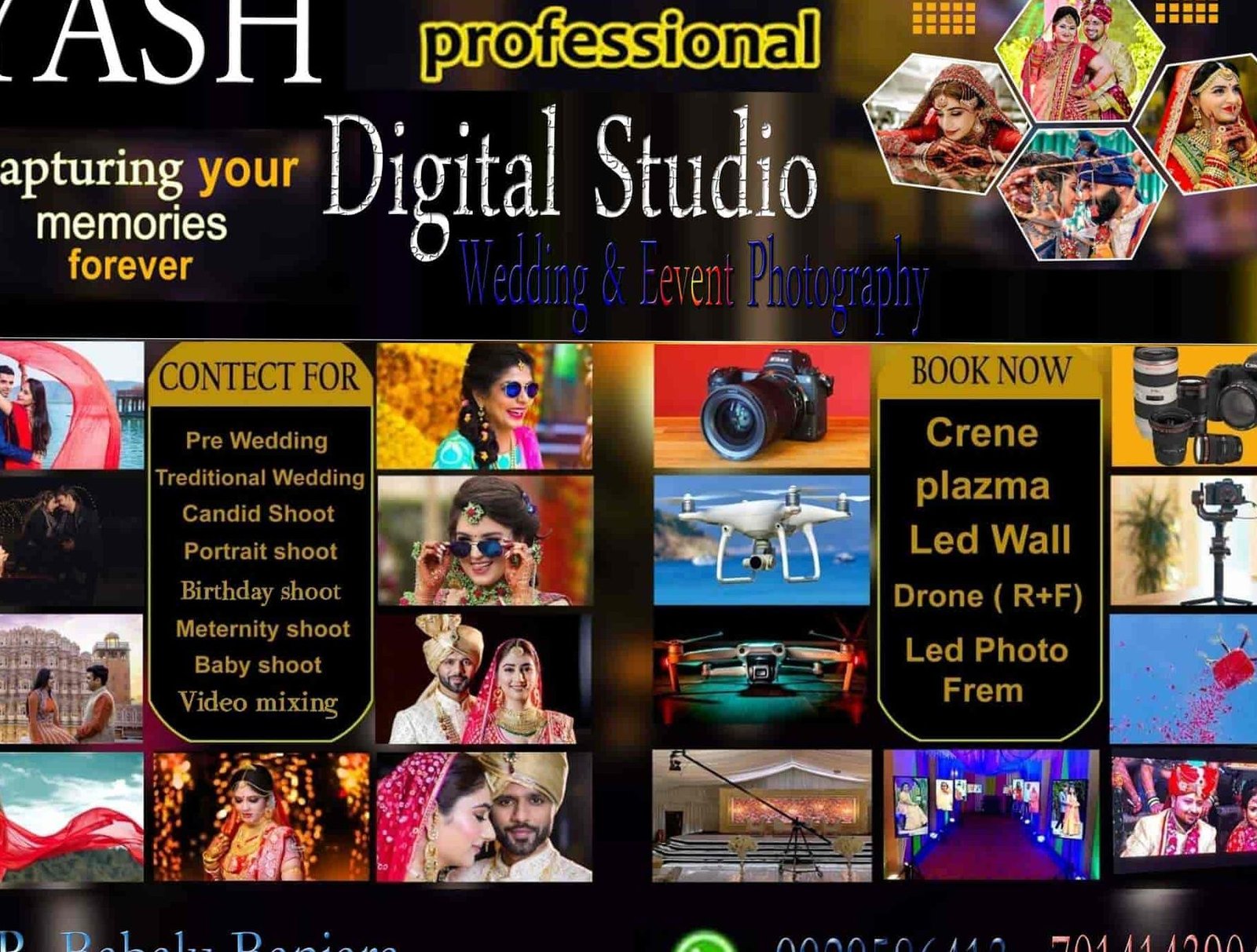 capture moments live streaming dron led product food interior e commerce wedding event party photo studio near in